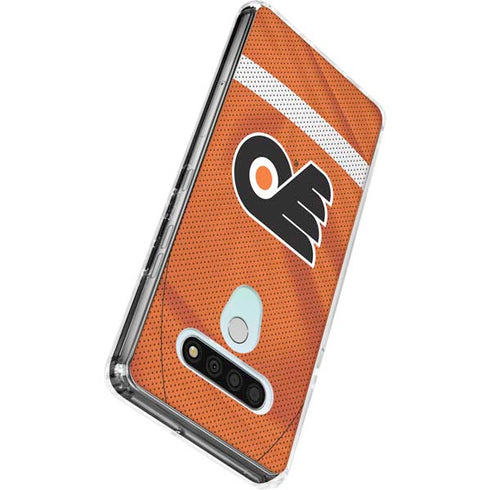 NHL Philadelphia Flyers Jersey LG Stylo 6 Clear Case