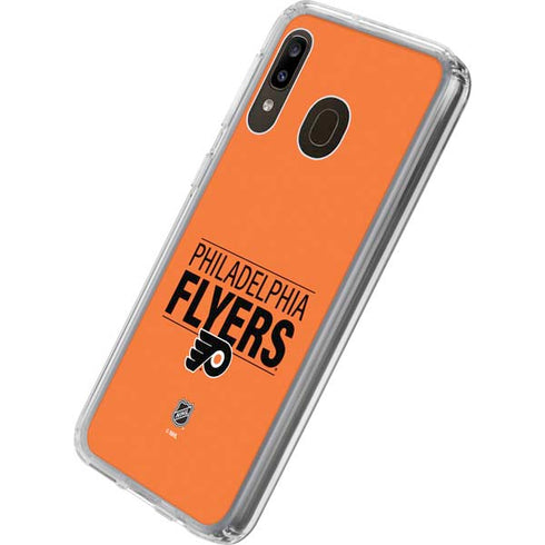 NHL Philadelphia Flyers Lineup Galaxy A20 Clear Case