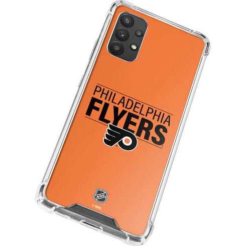 NHL Philadelphia Flyers Lineup Galaxy A32 5G Clear Case