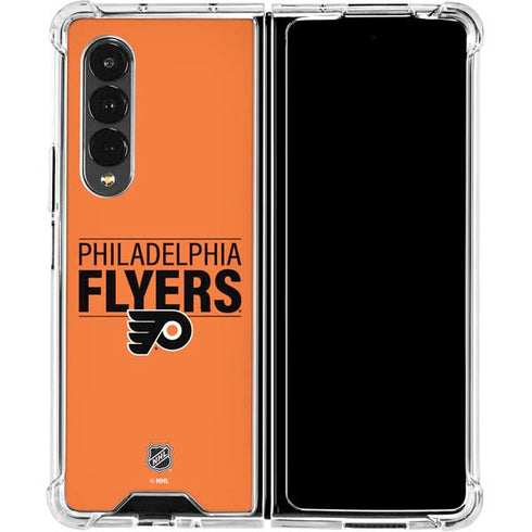 NHL Philadelphia Flyers Lineup Galaxy Z Fold4 5G Clear Case