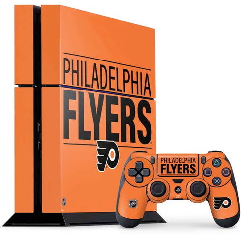 NHL Philadelphia Flyers Lineup PS4 Console and Controller Bundle Skin