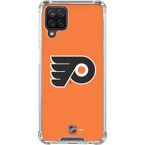 NHL Philadelphia Flyers Logo Galaxy A12 Clear Case