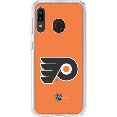 NHL Philadelphia Flyers Logo Galaxy A20 Clear Case
