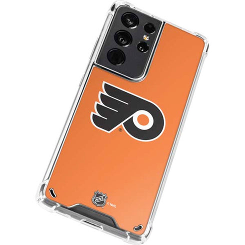 NHL Philadelphia Flyers Logo Galaxy S21 Ultra 5G Clear Case