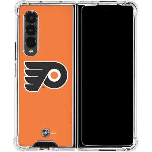 NHL Philadelphia Flyers Logo Galaxy Z Fold4 5G Clear Case