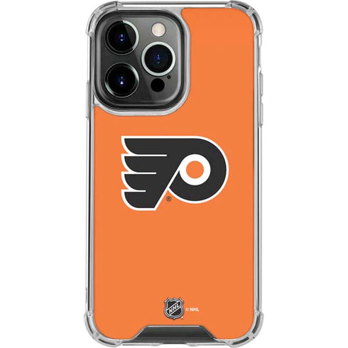 NHL Philadelphia Flyers Logo iPhone 14 Pro Clear Case