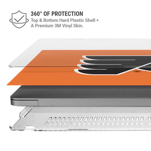 NHL Philadelphia Flyers Logo MacBook Pro 16in (2021-25) Case plus Skin