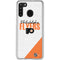 NHL Philadelphia Flyers Script Galaxy A21 Clear Case