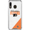 NHL Philadelphia Flyers Script Galaxy A30 Clear Case