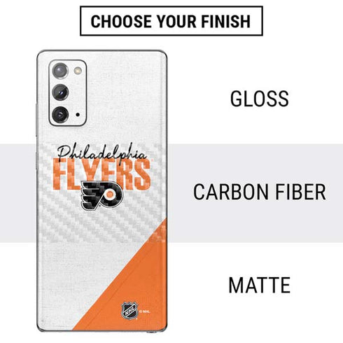 NHL Philadelphia Flyers Script Galaxy Note20 5G Skin