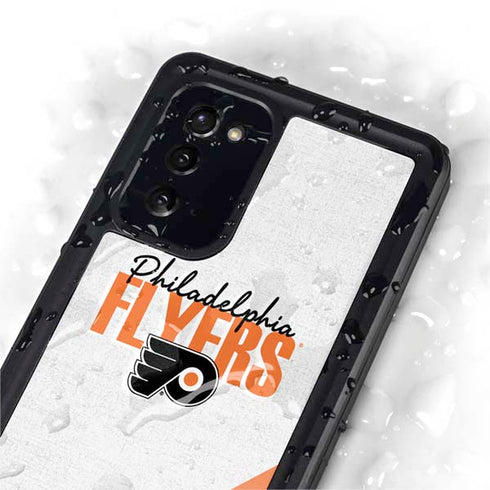 NHL Philadelphia Flyers Script Galaxy Note20 5G Waterproof Case