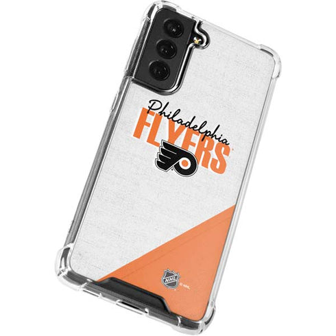NHL Philadelphia Flyers Script Galaxy S22 Clear Case