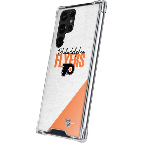 NHL Philadelphia Flyers Script Galaxy S22 Ultra Clear Case