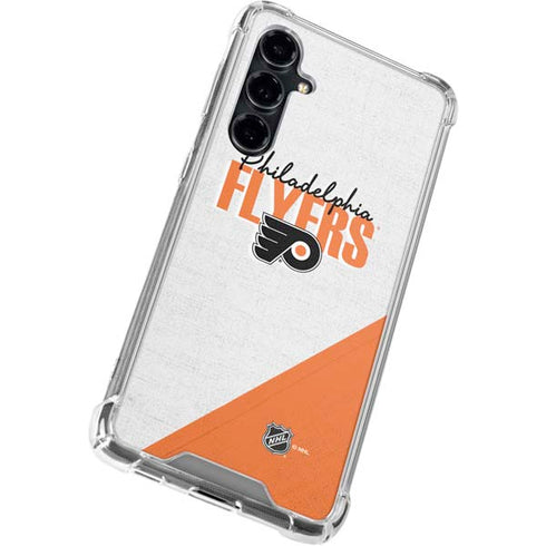 NHL Philadelphia Flyers Script Galaxy S23 FE Clear Case
