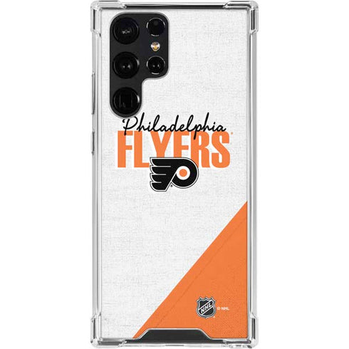 NHL Philadelphia Flyers Script Galaxy S24 Ultra Clear Case