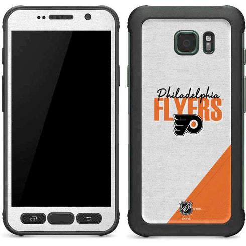 NHL Philadelphia Flyers Script Galaxy S7 Active Skin