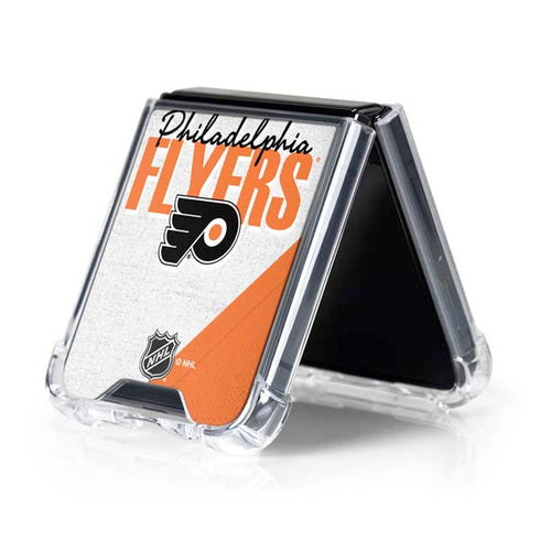 NHL Philadelphia Flyers Script Galaxy Z Flip5 5G Clear Case