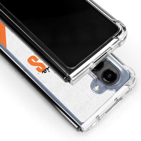 NHL Philadelphia Flyers Script Galaxy Z Fold5 5G Clear Case
