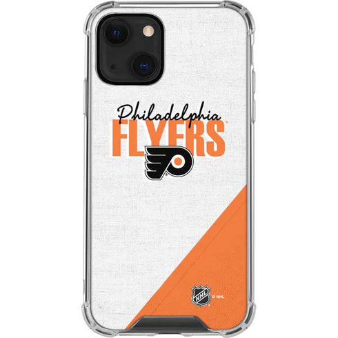 NHL Philadelphia Flyers Script iPhone 14 Plus Clear Case