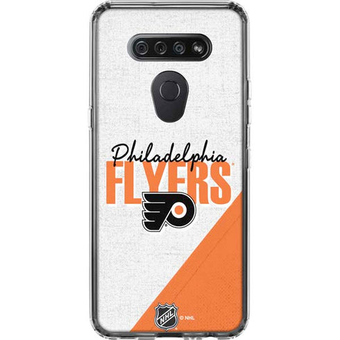 NHL Philadelphia Flyers Script LG K51/Q51 Clear Case