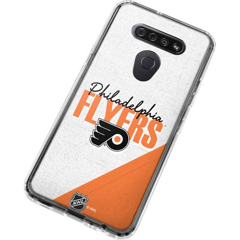 NHL Philadelphia Flyers Script LG K51/Q51 Clear Case