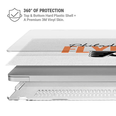 NHL Philadelphia Flyers Script MacBook Air 13in M1 (2021) Case plus Skin