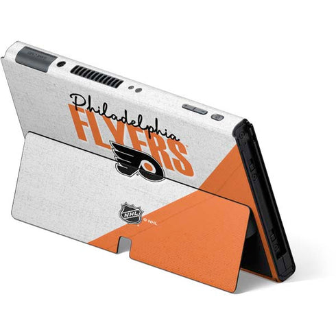 NHL Philadelphia Flyers Script Nintendo Switch OLED (2021) Skin