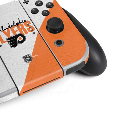 NHL Philadelphia Flyers Script Nintendo Switch OLED (2021) Skin