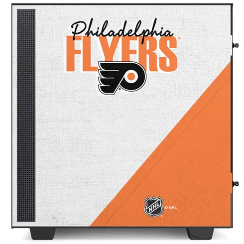 NHL Philadelphia Flyers Script NZXT H510 Compact ATX Mid-Tower Case Skin