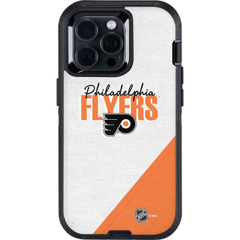 NHL Philadelphia Flyers Script Otterbox Defender iPhone Skin