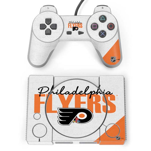 NHL Philadelphia Flyers Script PlayStation Classic Bundle Skin