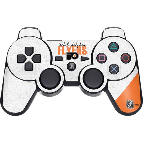 NHL Philadelphia Flyers Script PS3 Dual Shock wireless controller Skin