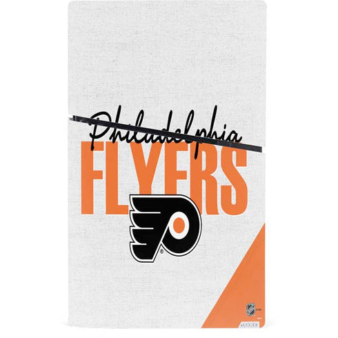 NHL Philadelphia Flyers Script PS5 Slim Digital Edition Bundle Skin