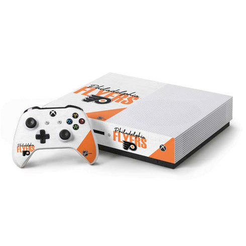 NHL Philadelphia Flyers Script Xbox One S Console and Controller Bundle Skin