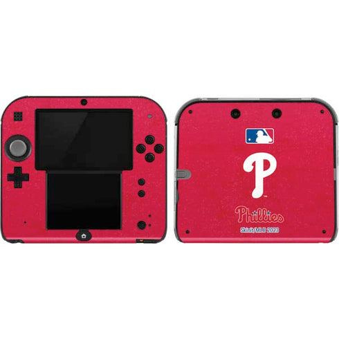 MLB Philadelphia Phillies - Solid Distressed Nintendo 2DS Skin