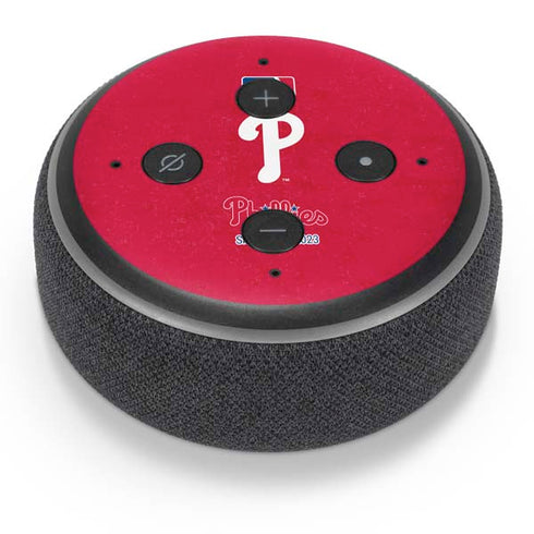 MLB Philadelphia Phillies - Solid Distressed Amazon Echo Dot Skin