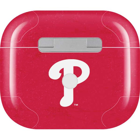 MLB Philadelphia Phillies - Solid Distressed Apple AirPods (3rd Gen 2021) Skin
