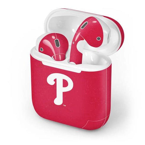 MLB Philadelphia Phillies - Solid Distressed Apple AirPods Skin