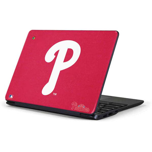 MLB Philadelphia Phillies - Solid Distressed Samsung Chromebook Skin