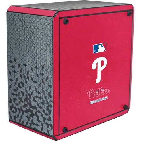 MLB Philadelphia Phillies - Solid Distressed Cooler Master MasterBox Q300L Mini Tower Skin