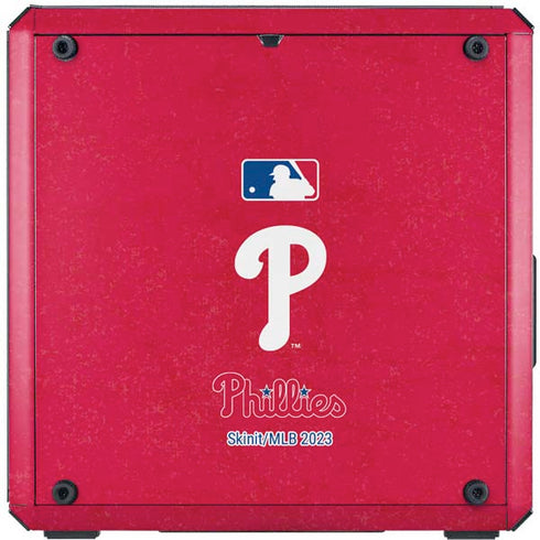 MLB Philadelphia Phillies - Solid Distressed Cooler Master MasterBox Q300L Mini Tower Skin