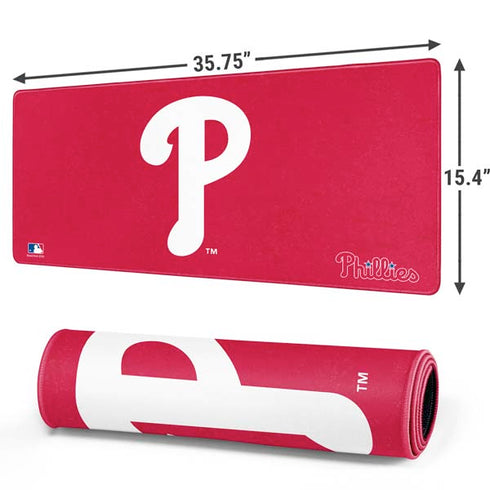 MLB Philadelphia Phillies - Solid Distressed Gaming Mouse Pad