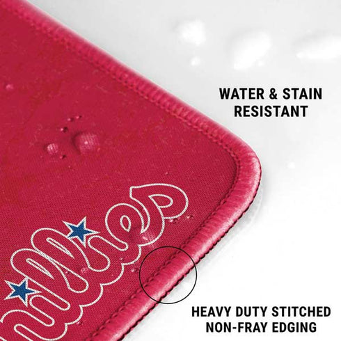 MLB Philadelphia Phillies - Solid Distressed Gaming Mouse Pad