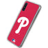 MLB Philadelphia Phillies - Solid Distressed Galaxy A10e Clear Case