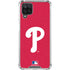 MLB Philadelphia Phillies - Solid Distressed Galaxy A12 Clear Case