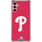MLB Philadelphia Phillies - Solid Distressed Galaxy A13 5G Clear Case