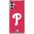 MLB Philadelphia Phillies - Solid Distressed Galaxy A13 5G Clear Case