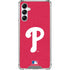 MLB Philadelphia Phillies - Solid Distressed Galaxy A14 5G Clear Case