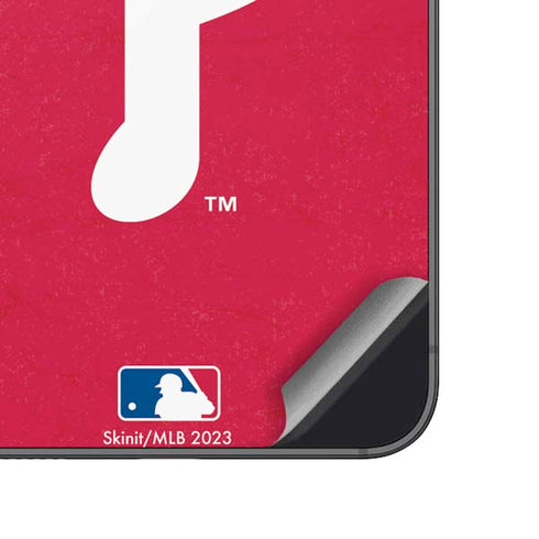 MLB Philadelphia Phillies - Solid Distressed Galaxy A14 5G Skin