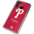 MLB Philadelphia Phillies - Solid Distressed Galaxy A21 Clear Case